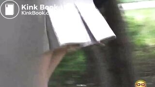 Japanese panty poop among the trees