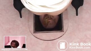 japanese cruel girl poop in slave mouth