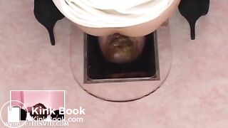 japanese cruel girl poop in slave mouth