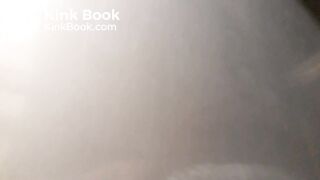 Spy on woman with diarrhea in public bathroom