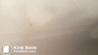 Spy on woman with diarrhea in public bathroom