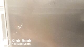 Spy on woman with diarrhea in public bathroom