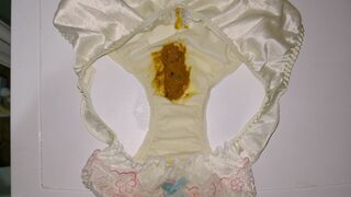 A LOVELY JAPAN YELLOW EMBROIDERY PANTY AFTER PLAYING