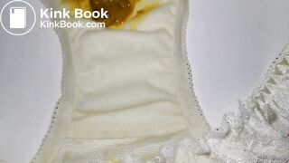 A LOVELY JAPAN YELLOW EMBROIDERY PANTY AFTER PLAYING