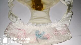 A LOVELY JAPAN YELLOW EMBROIDERY PANTY AFTER PLAYING