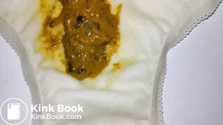 A LOVELY JAPAN YELLOW EMBROIDERY PANTY AFTER PLAYING