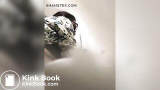 Milf caught having urgent poop