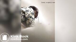 Milf caught having urgent poop