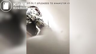 Milf caught having urgent poop