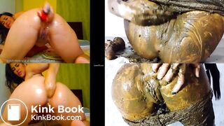 Shitting Smearing Split-screen Scat Compiilation