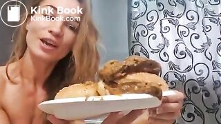 Girl Shits On A Burger