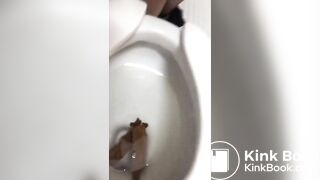 Pretty teen taking shits