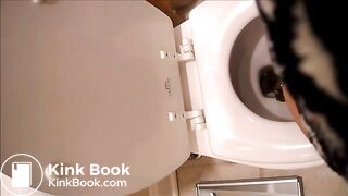 Tattooed POV toilet