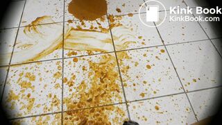 a mess of diarrhea