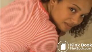 Beautiful Woman Shits in plate and Toilet