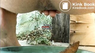 She pooping on a plate