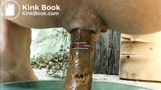 She pooping on a plate