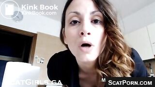 Beautiful Girl Shits Out A Big Mess And Smears It On Her Tits And Beautiful