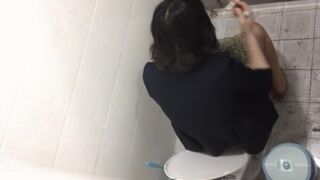 Korean girl toilet pooping 5