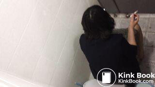 Korean girl toilet pooping 5