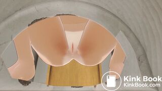 Kaede Shitting and pissing at the toilet 2