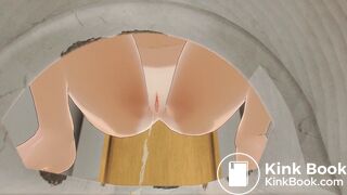 Kaede Shitting and pissing at the toilet 2