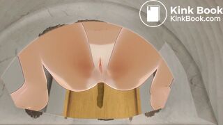 Kaede Shitting and pissing at the toilet 2