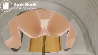 Kaede Shitting and pissing at the toilet 2