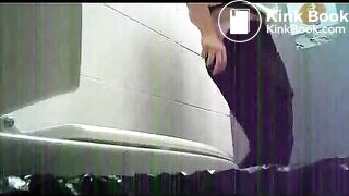 Korean cafe toilet pooping/pissing voyeur1