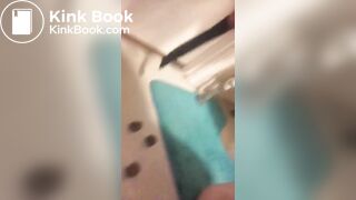 Good slut drinks her piss, tastes her shit