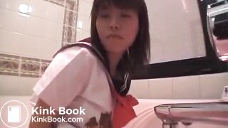 uncensored Japanese take a enema bath 2