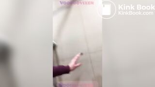 Public toilet shit floor and wall