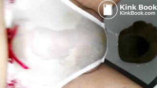 Ready to play that lovely white flower embroidery panty again