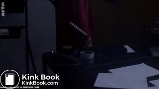 Movie scene - Woman shits on her boss's desk