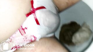 LOVELY JAPAN FLOWER EMBROIDERY PANTY WAS PEE AND POOP