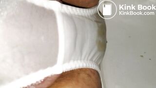 LOVELY JAPAN FLOWER EMBROIDERY PANTY WAS PEE AND POOP