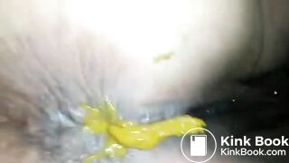 SSBBW friend shits on my dick