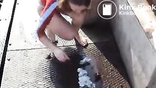 Young Cute Girl Shits