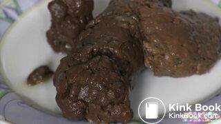 close up shit on a plate