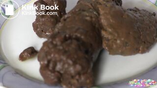 close up shit on a plate