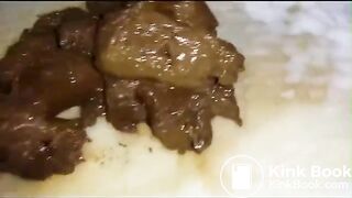 Scat masturbating