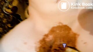 Brunette Teen smokinh and shitting