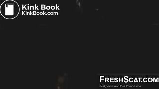 Sexy ebony shitting in her room