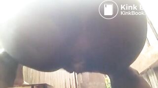 girl filmed pooping