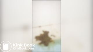 Asian wife gets to to squat, piss and shit from the edge of the bath