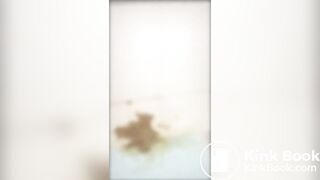 Asian wife gets to to squat, piss and shit from the edge of the bath