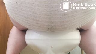 Pees and poops a huge load in her panties