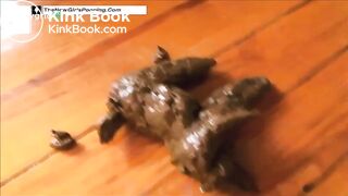 shitting in her living room