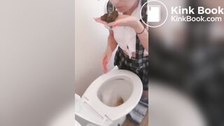 Girl poop without permission