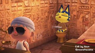 Ankha taking a dump